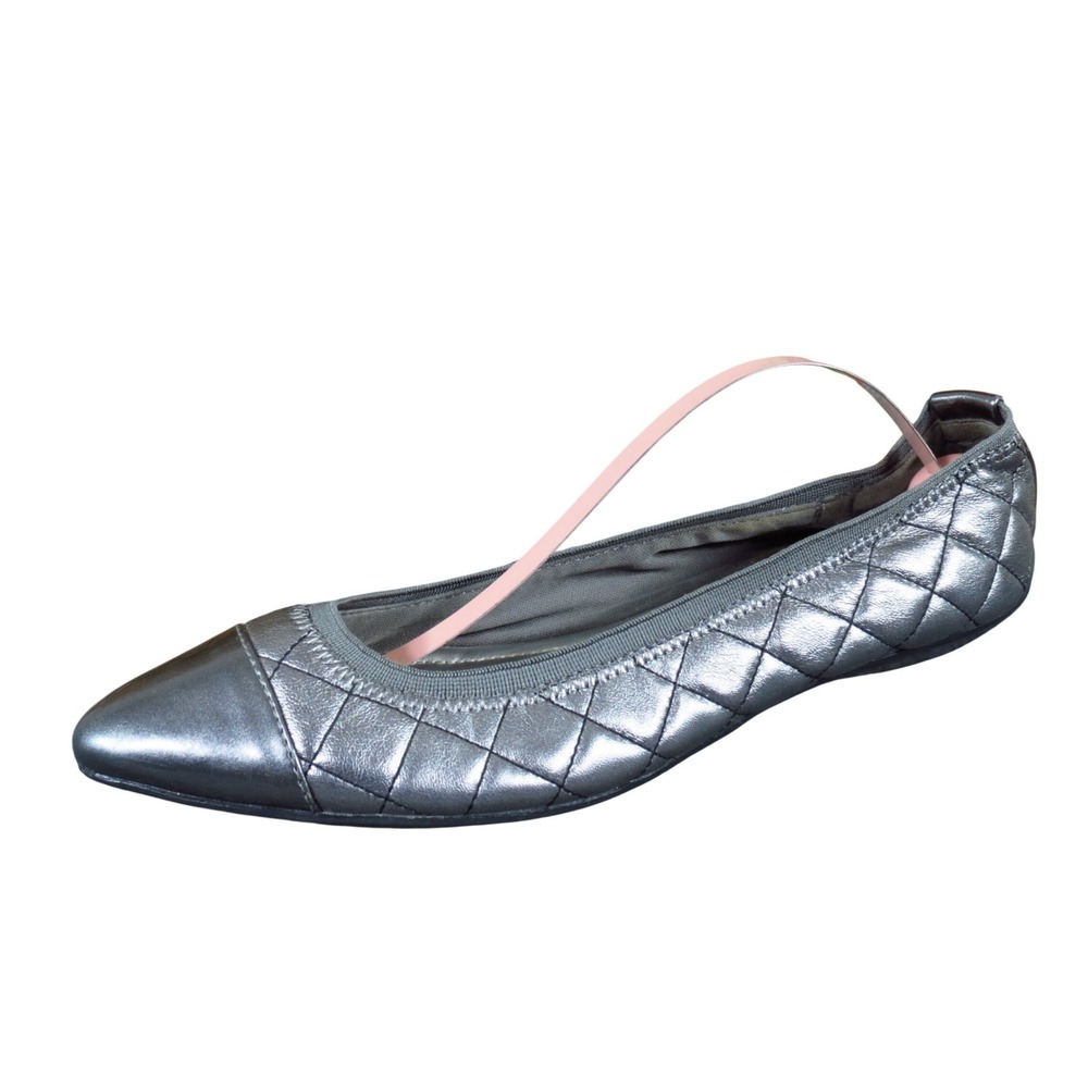 Anne Klein Offered Women Quilted Ballet Flat Size 7 Professional Office‎ Pewter